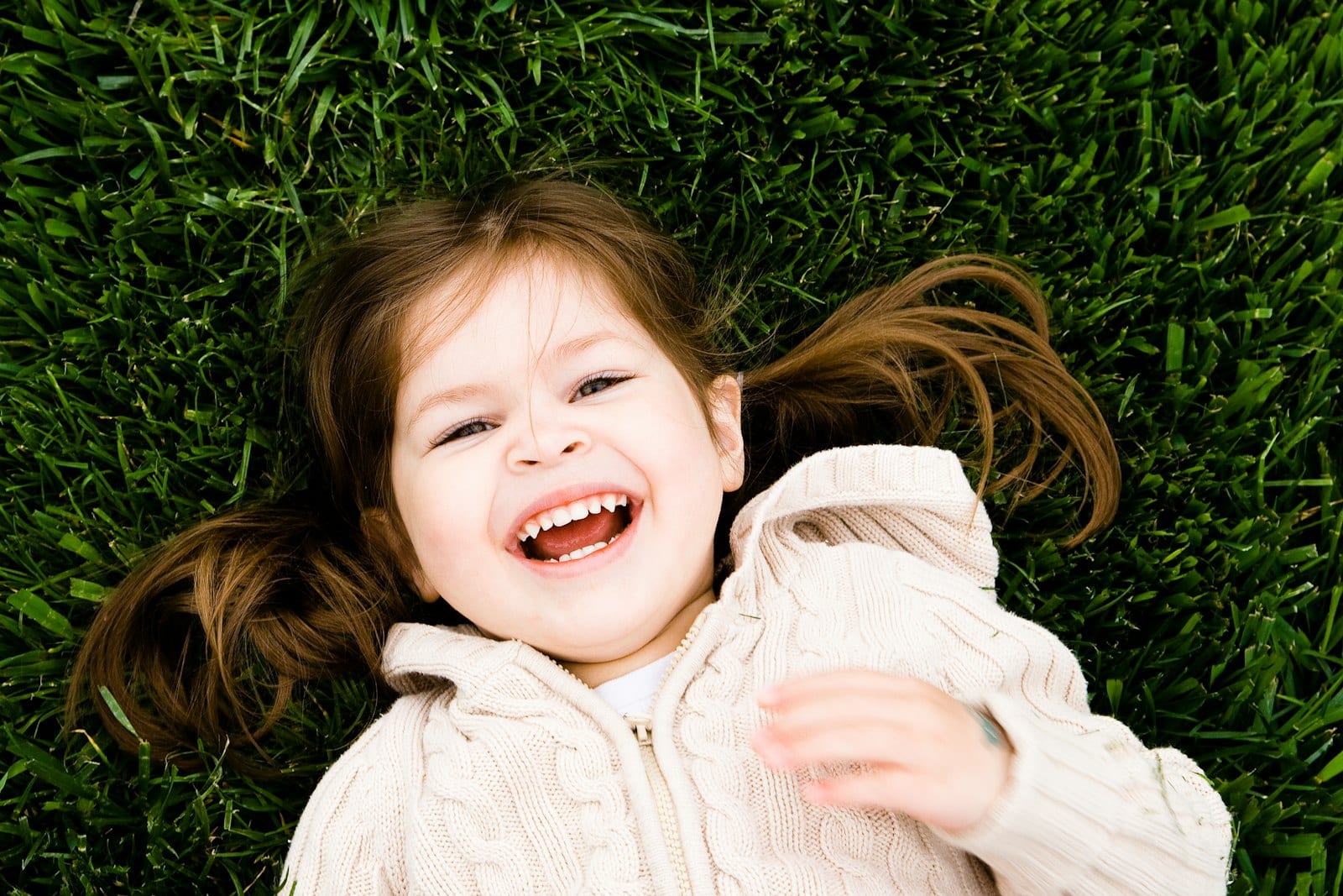 Happy healthy child outdoors